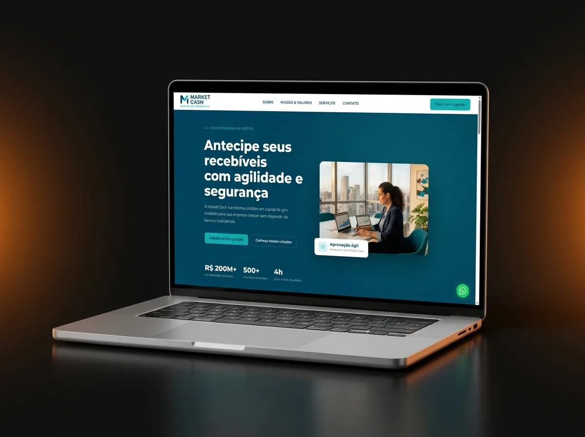 Exemplo de site profissional desenvolvido pela Agência Triex
